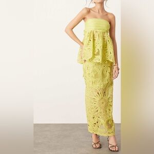 Elegant Lime Lace Set